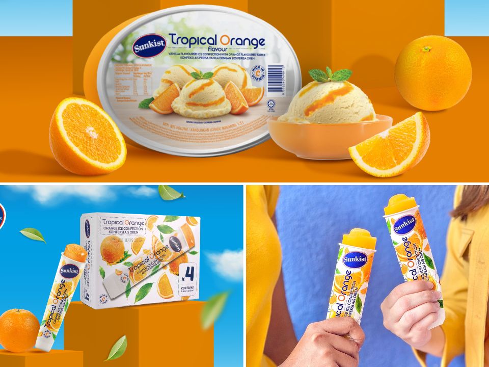 Sunkist Tropical Orange Ice Confection