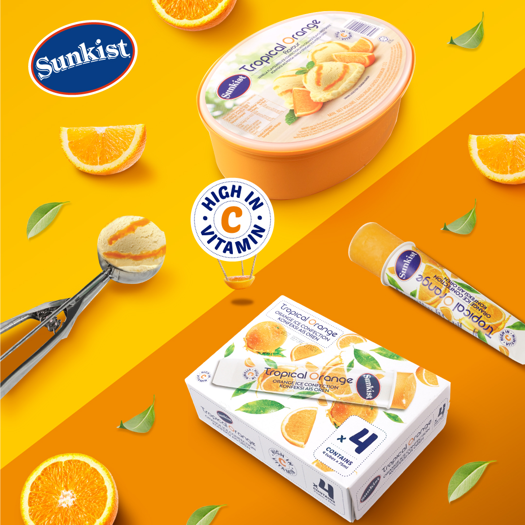 Beat The Heat With F&N's New Sunkist Tropical Orange Ice Cream