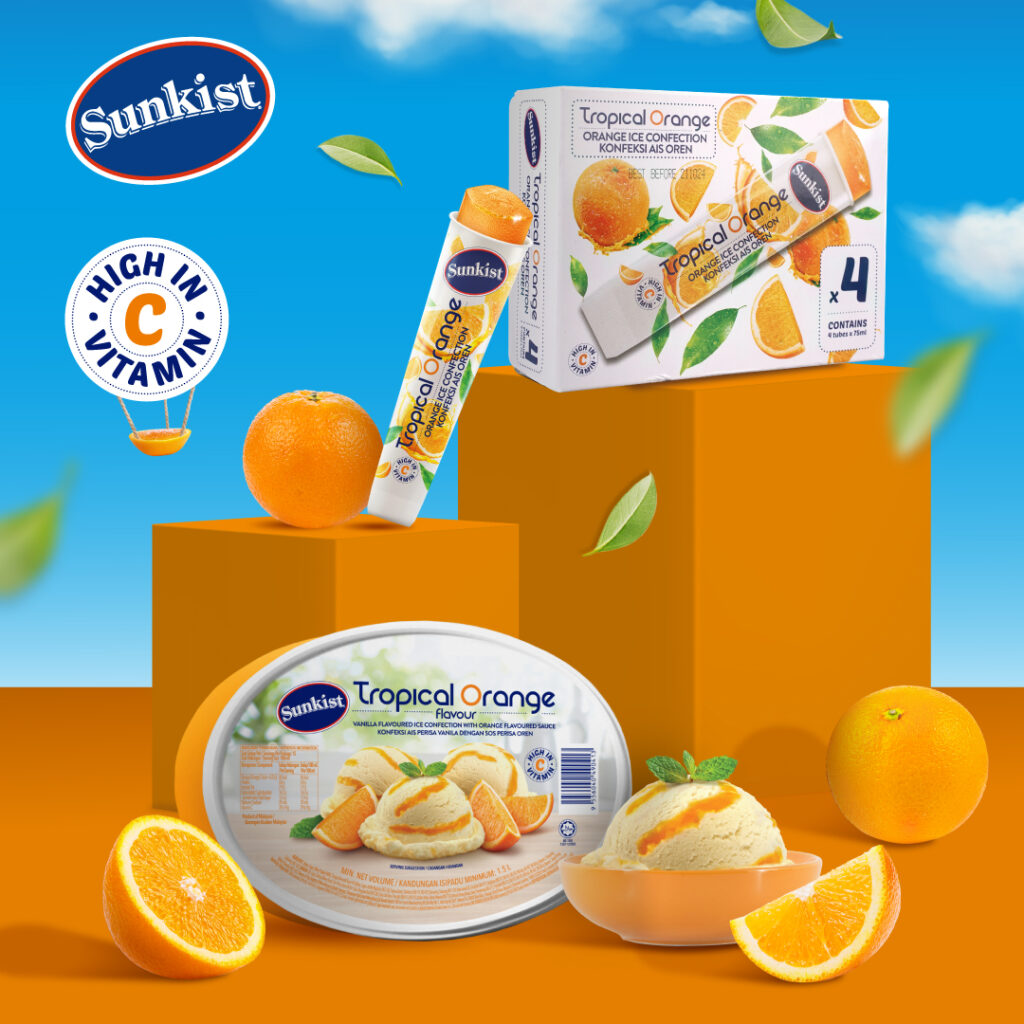 Sunkist Tropical Orange Ice Confection