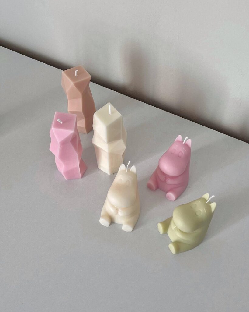 Moomin and Geometric Candles by SelfSupplyDoctCom