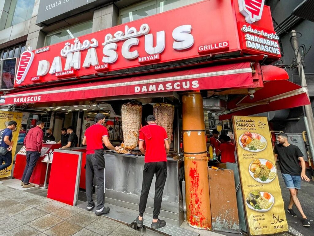 Supper Stall in KL: Dasmascus Shawarma, Bukit Bintang