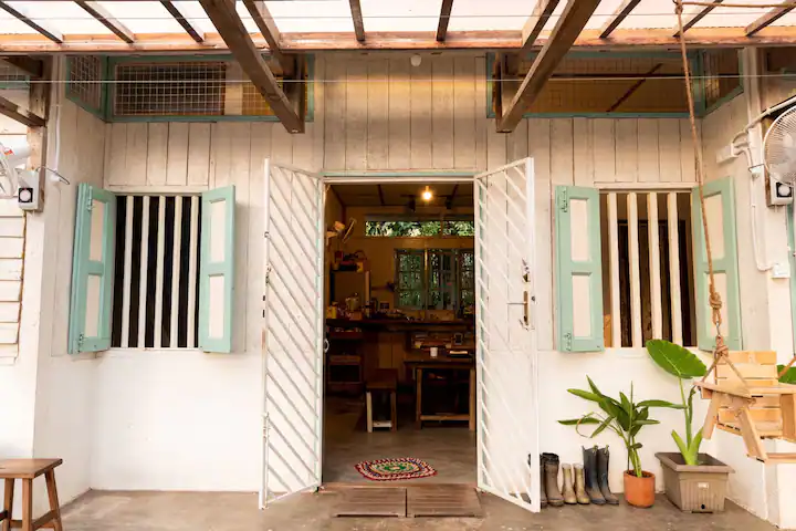 Entrance of durian guesthouse, kulai