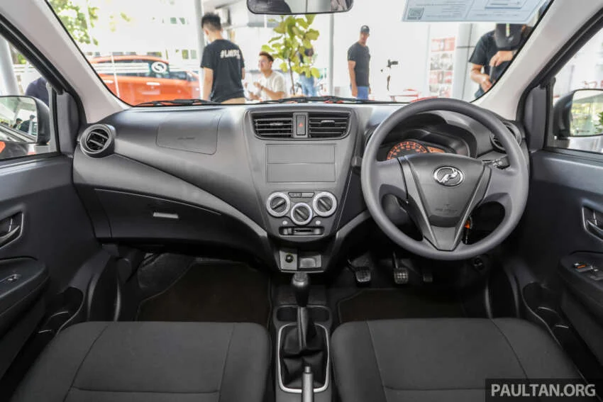 Interior of Perodua Axia E