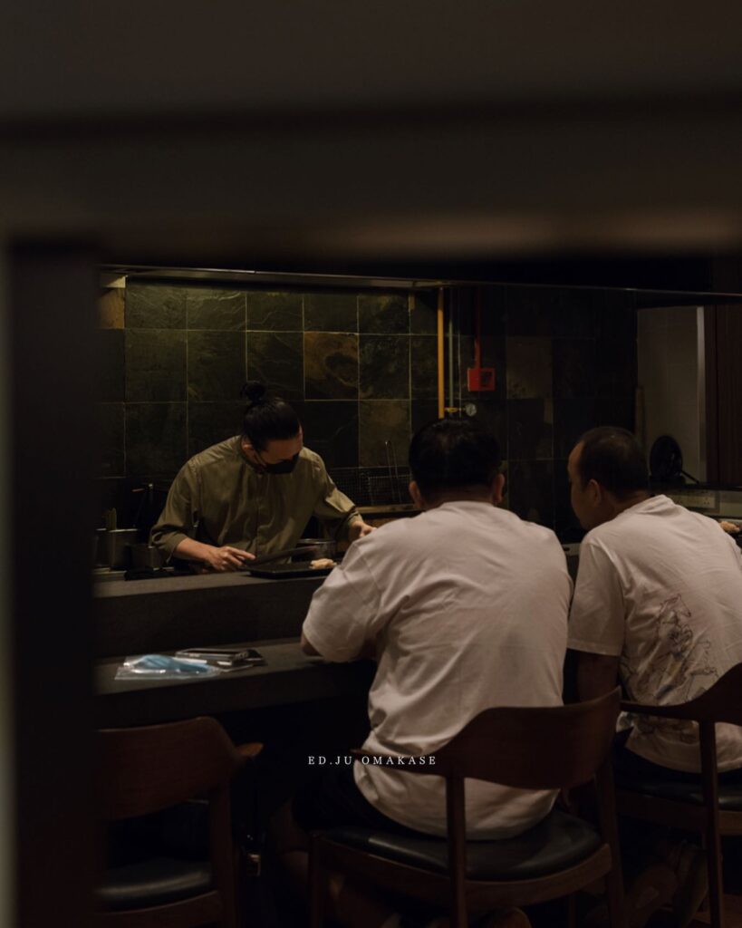 Watch your chef prepare omakase for you at Edju, Kuala Lumpur