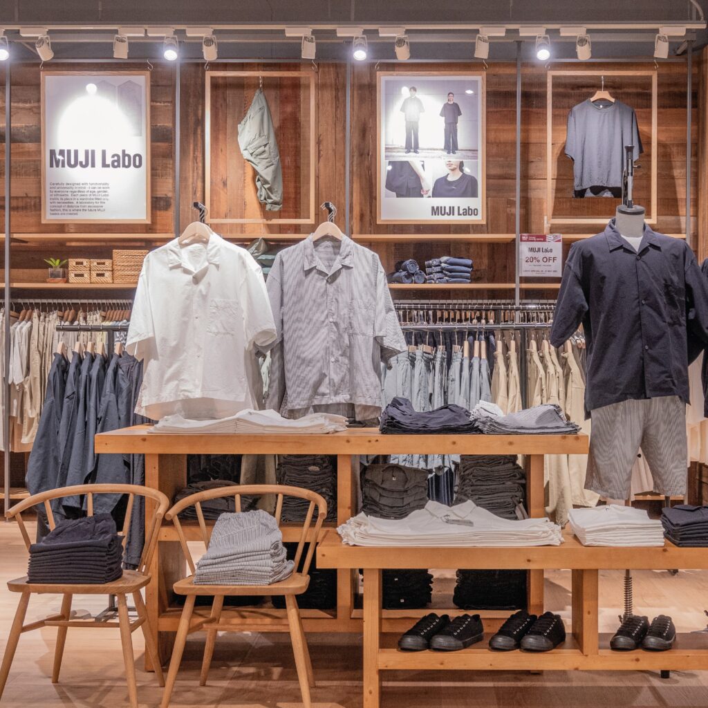 Men clothings at MUJI 1 Utama