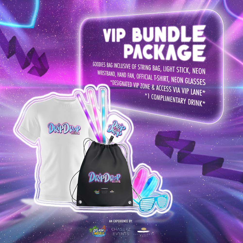 dripdrop music festival VIP bundle package 