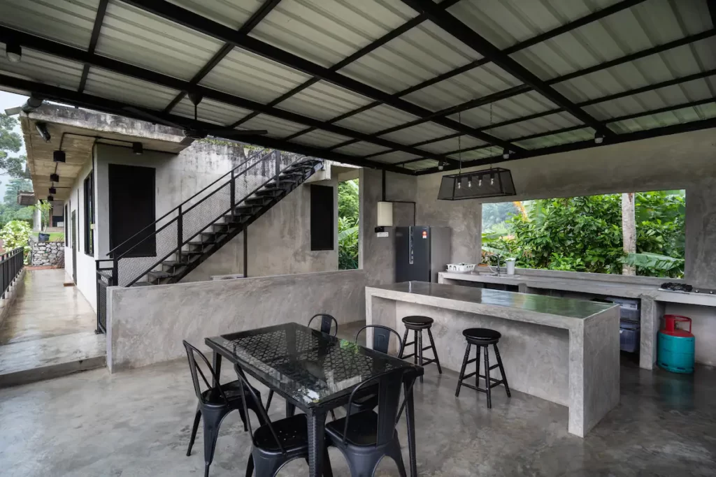 open space kitchen at brickhouse bukit tinggi