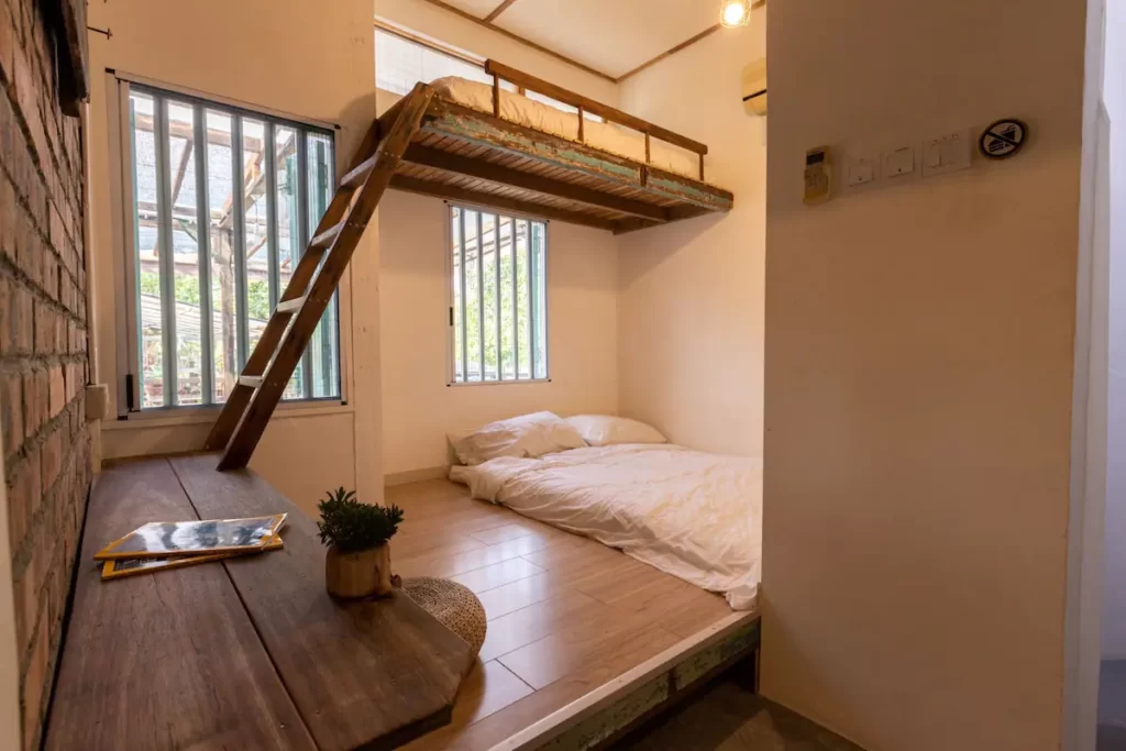 spacious bedroom provided at durian guesthouse, kulai johor