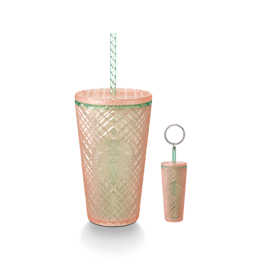 Jeweled Pearl Cold Cup (16oz) and Key Chain Set