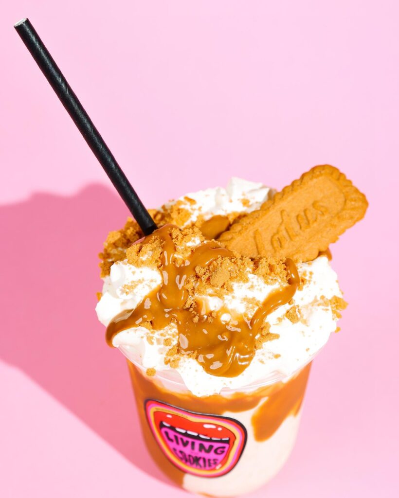 Delicious biscoff milkshake 