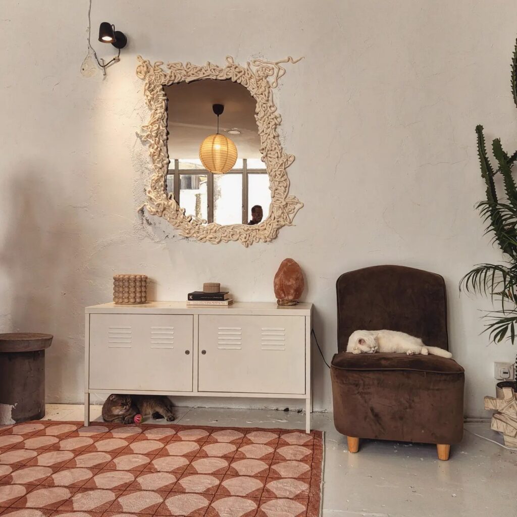 Indoor design of cozy cat cafe at kuala lumpur
