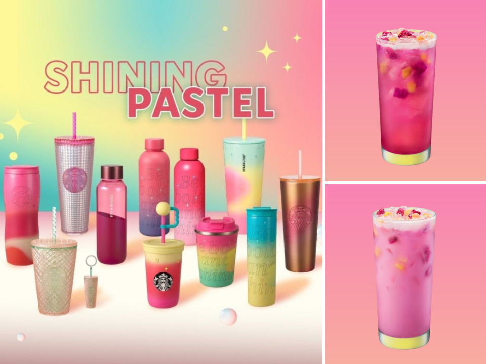 Starbucks New Summer Refreshers & Shining Pastel Merchandise