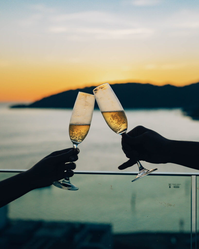 Champagne with a view at ON23 Sky Bar