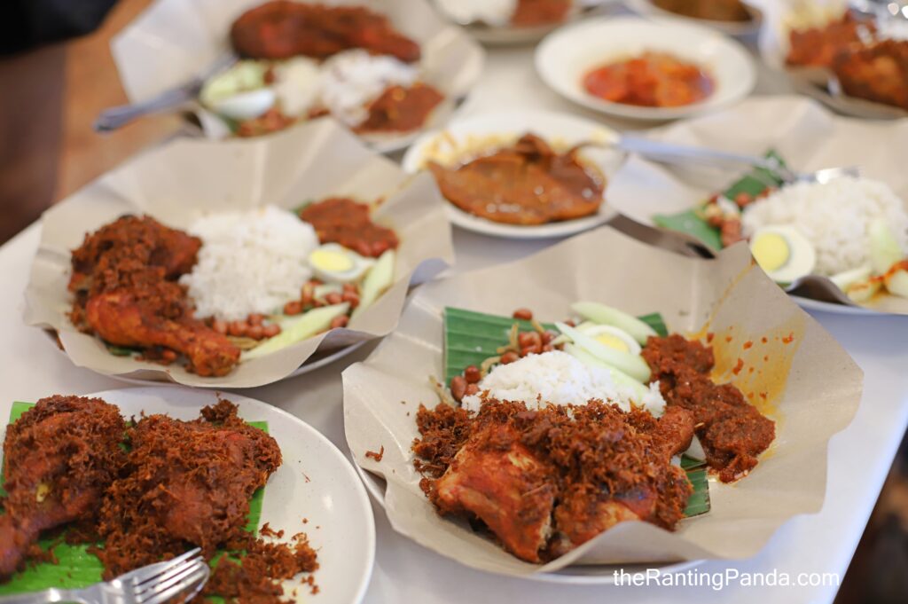 A good plate of nasi lemak and fried chicken