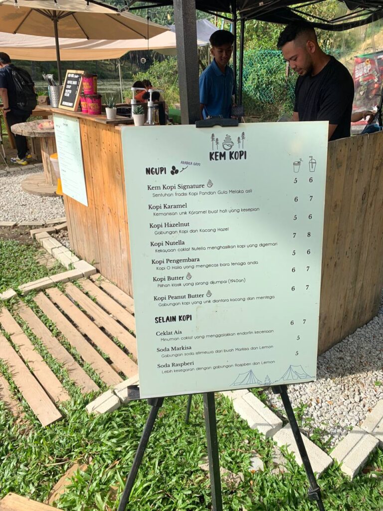 kem kopi menu