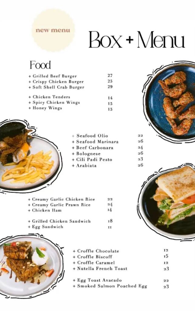 Lake Cabin Cafe Putrajaya Menu Part 1