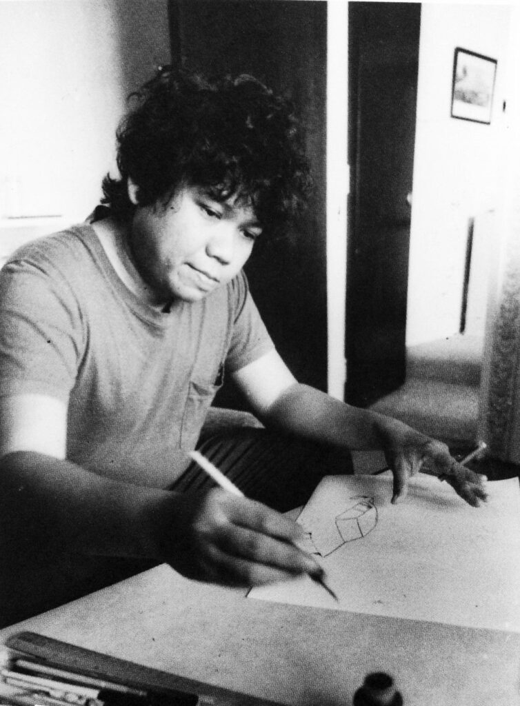 Lat in his younger days at cartoonist