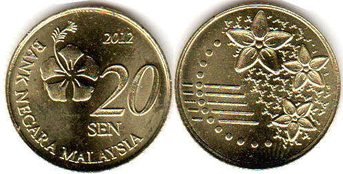 20 sen coin features