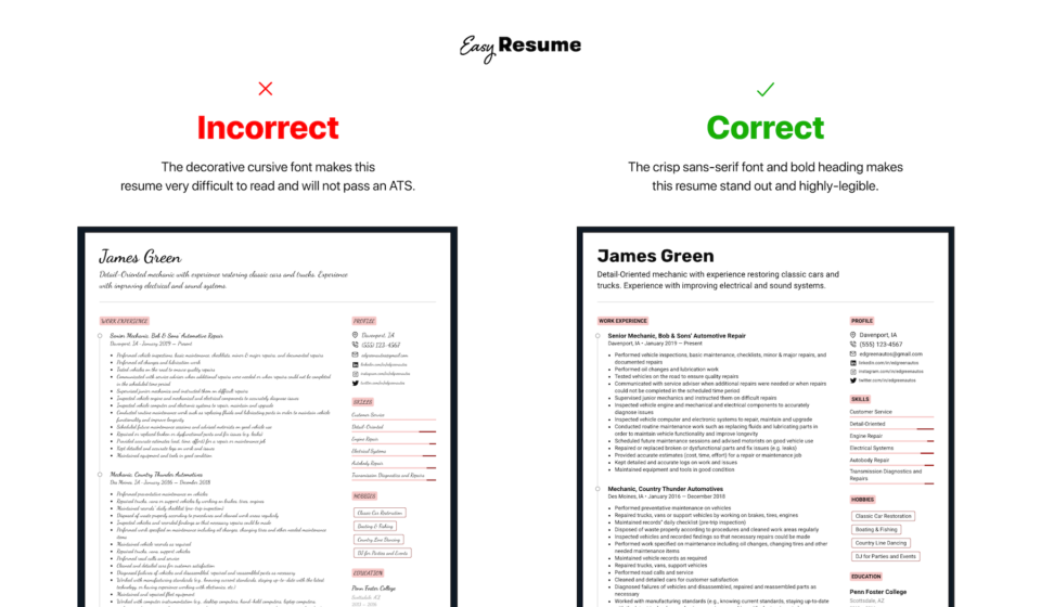 1. Use The Right Format In The Resume
