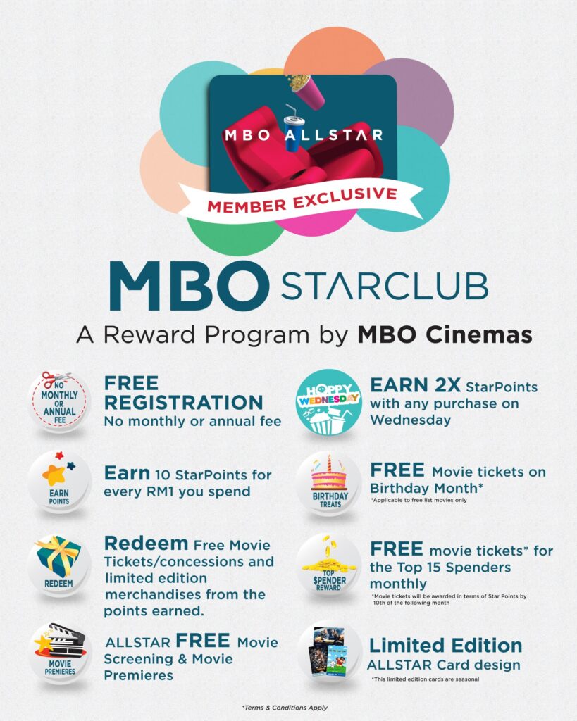 Enjoy free movies at MBO Cinemas