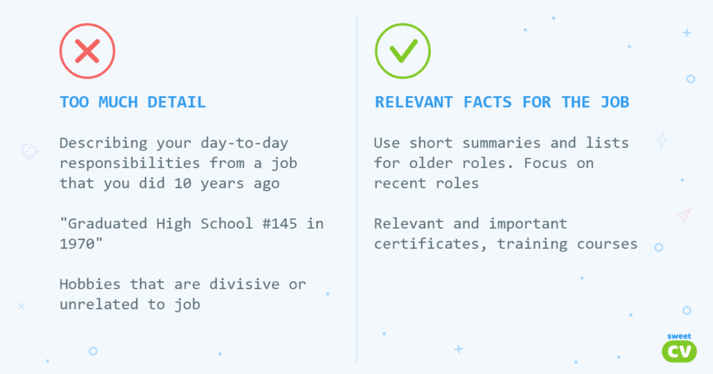 8. Putting Too Much Information In Your Resume