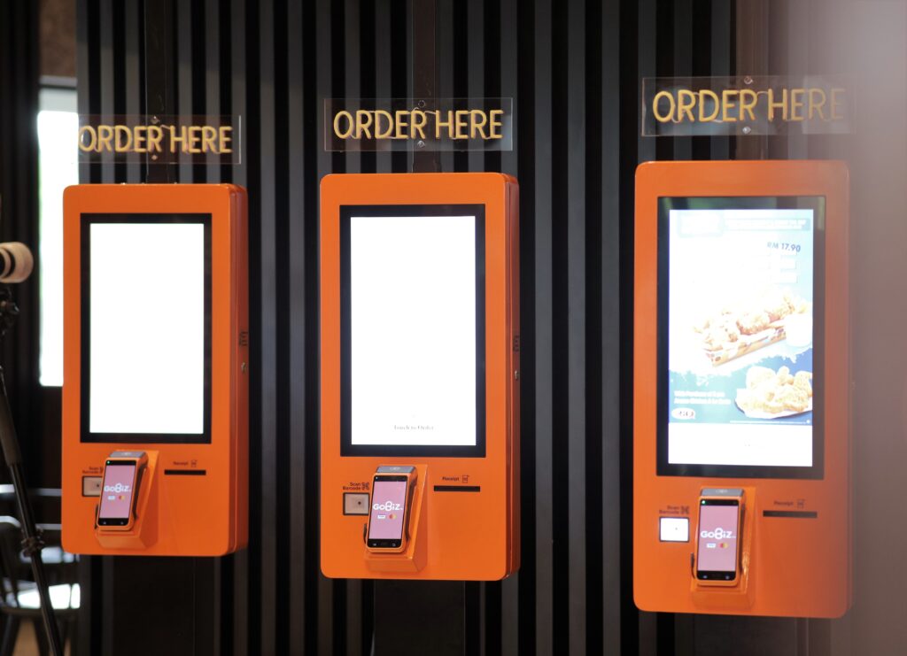 Self-ordering kiosk @ A&W Sierra Fresco