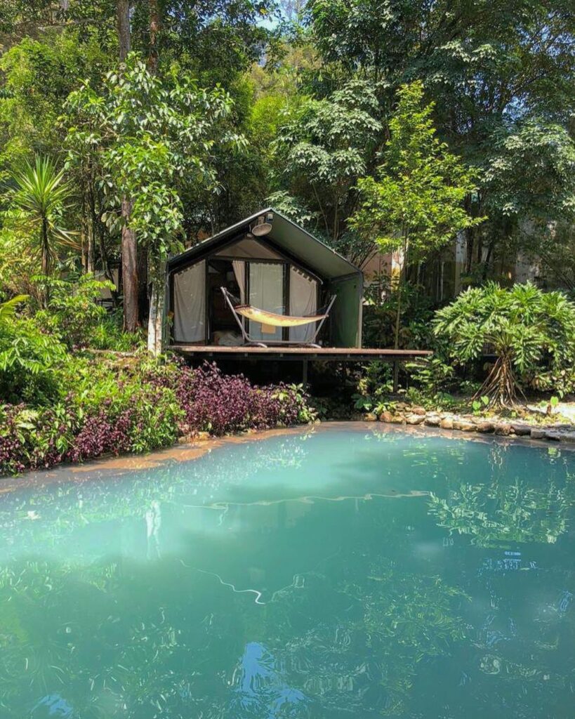 Stunning blue pool @ RumahKebun Hulu Langat