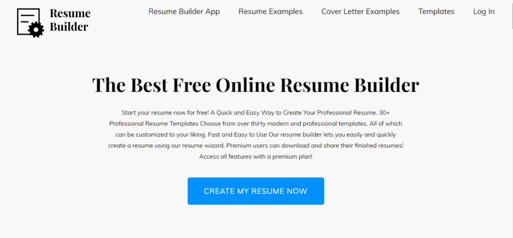Resume Builder provides over 30 templates