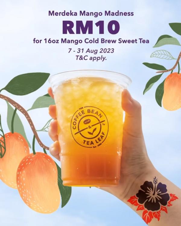 Mango Cold Brew Sweet Tea for RM10