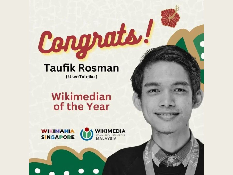 Wikimedian Of They Year: Taufik Rosman