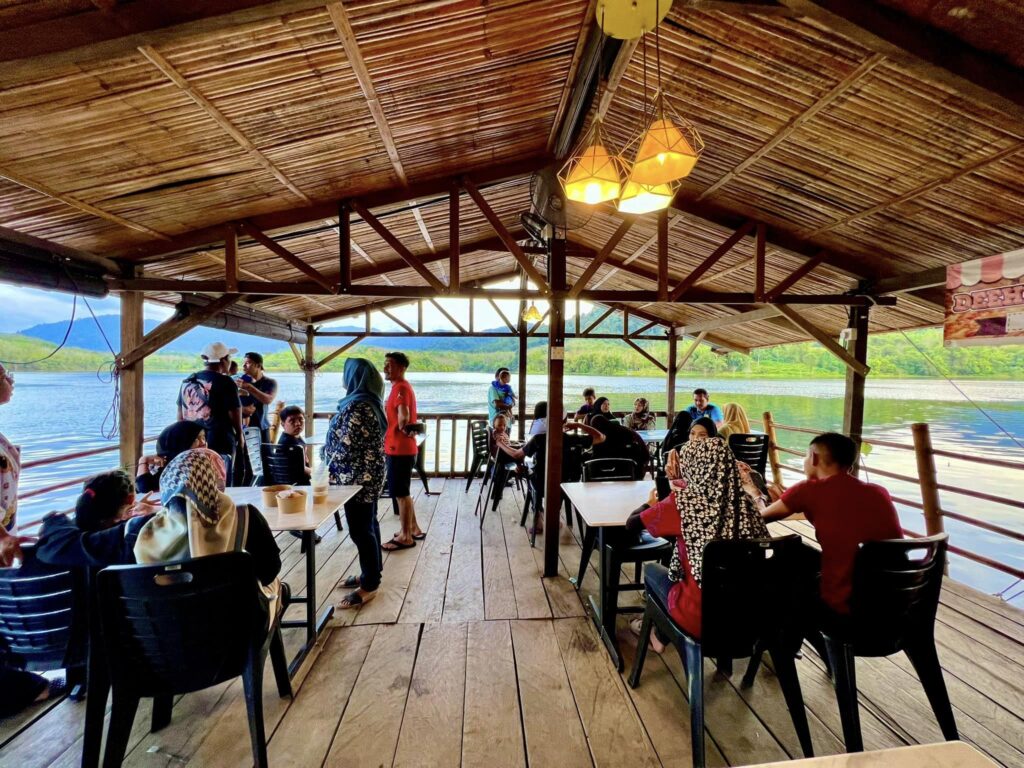 The Interior of The Floating Restaurant In Kedah