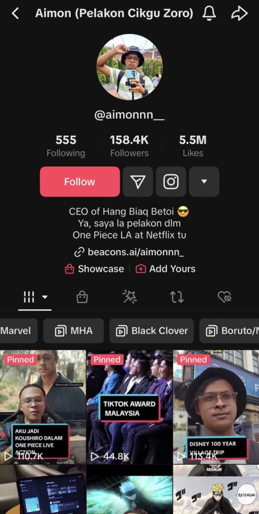 Aiman Danial Abdul Razak Joining TikTok Just For Fun