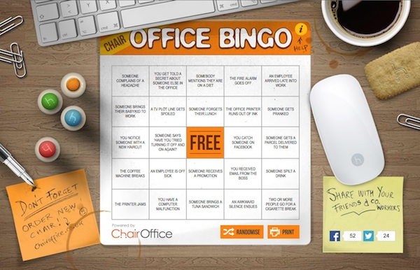 Office Games: Office Bingo