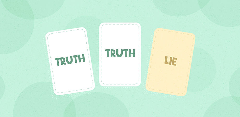 Office Game Ideas: Two Truths One Lie