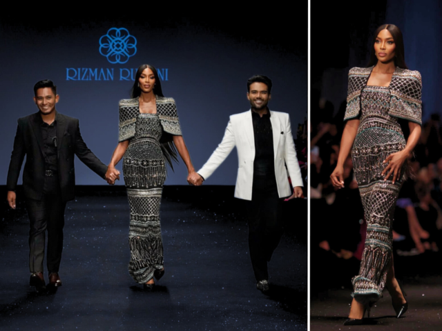 Hot Debut! Rizman Ruzaini & Naomi Campbell @ Dubai Fashion Week 2023