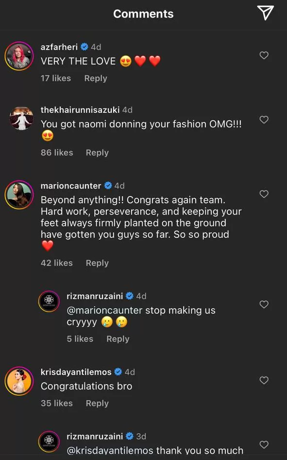 Other Celebrities & Entrepreneurs Congratulated On Instagram