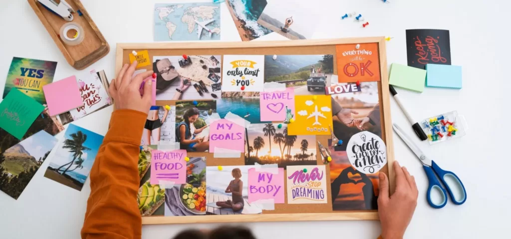 3. Arrange & Design Your Vision Board