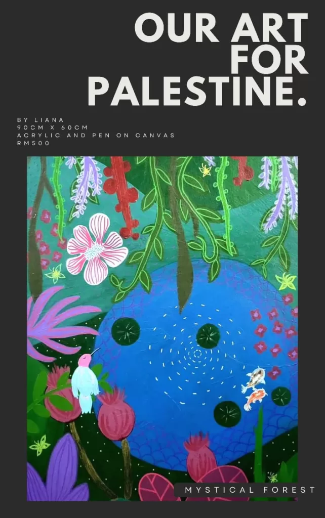Our Art For Palestine -
Mystical Forest by Liana