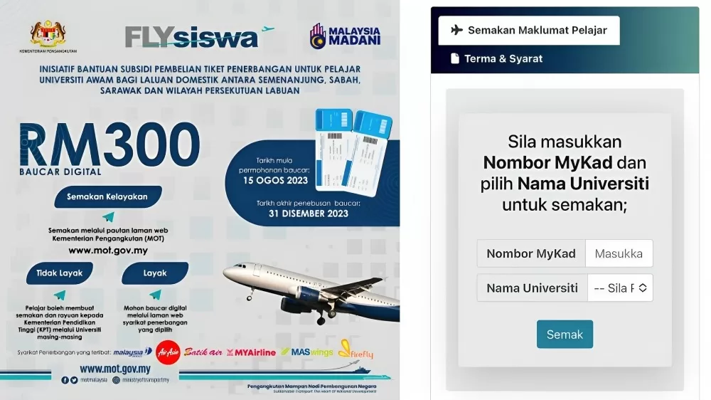 Check Who Is Eligible To Claim FLYsiswa Voucher!