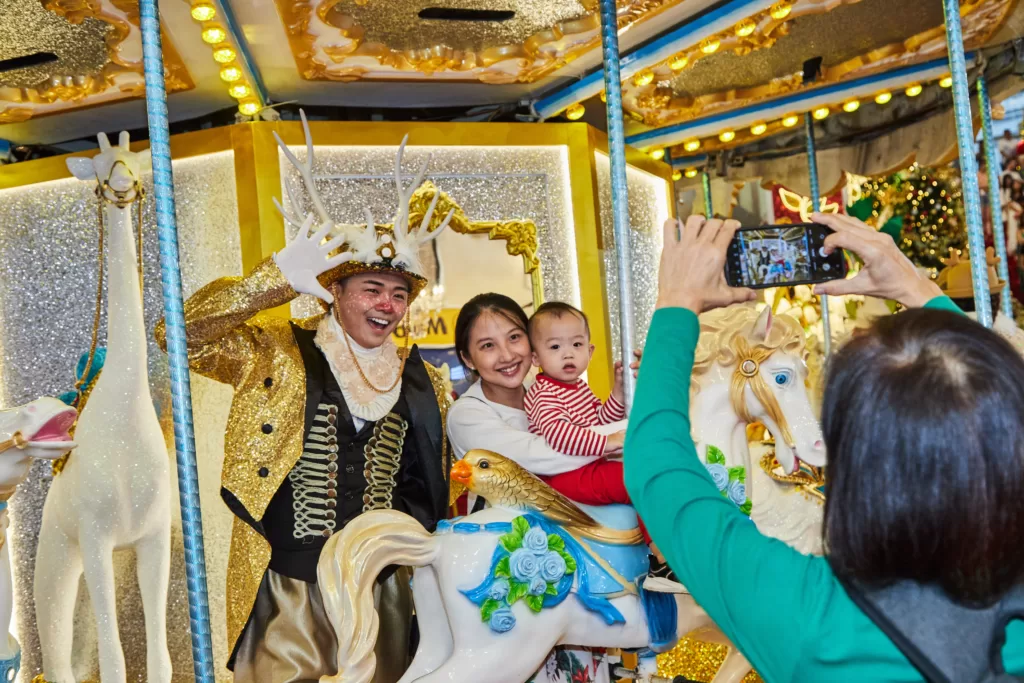 merry carousel ride for kids