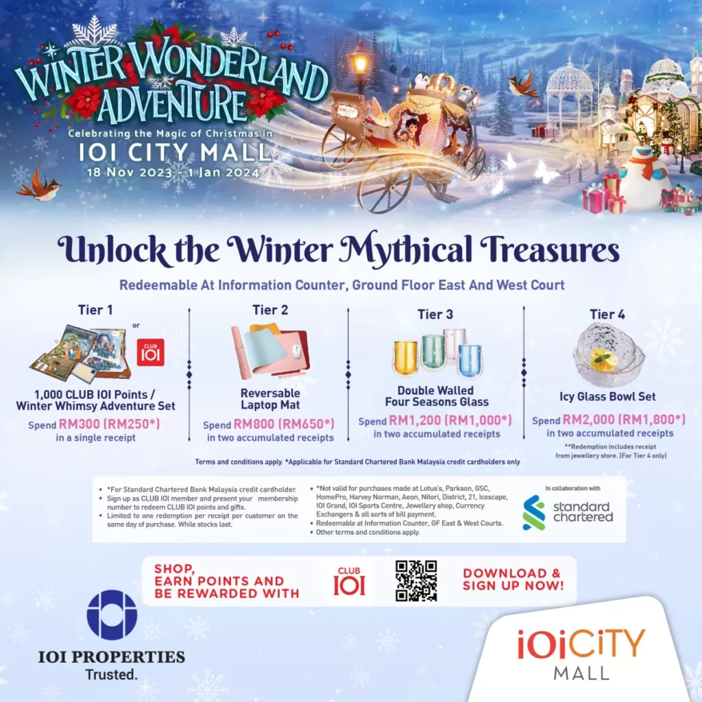 Here's How You Can Unlock The WInter Magical Tresures In IOI City Mall