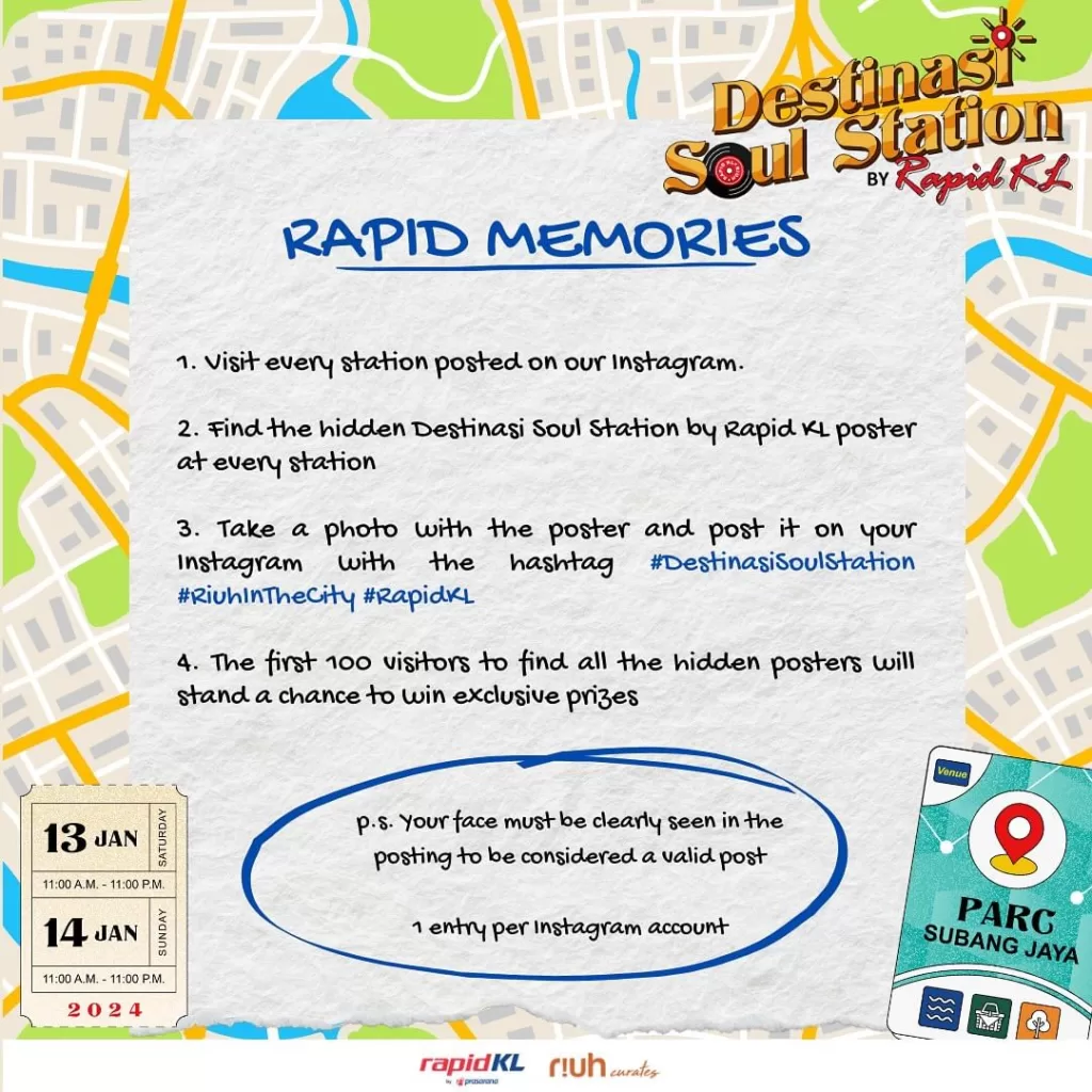 Exclusive Prize Redemption For The Rapid KL Destinasi Soul Station!