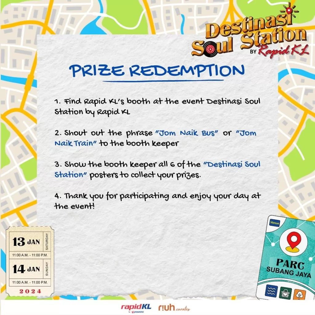 Exclusive Prize Redemption At Selected LRT Stations!