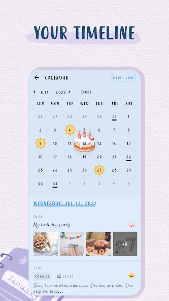 Create Your Timeline On My Diary – Daily Diary Journal
