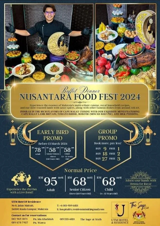 Ramadan Buffet In KL 2024 - UTM Hotel