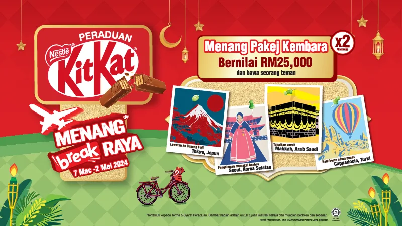 Embracing The Festive Spirit With KitKat® Menang Break Raya contest