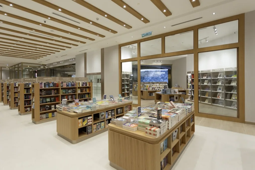 Extensive selection of books