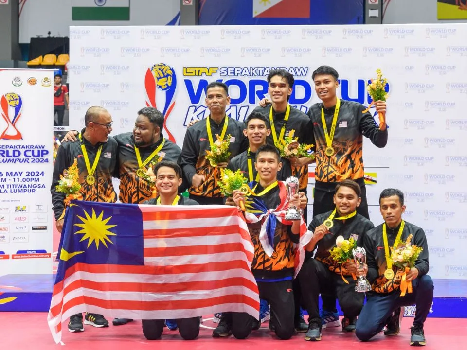 Malaysian Takraw Teams Clinch Historic Double Victory @ 2024 World Cup
