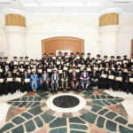 A celebratory image of Heriot-Watt University Malaysia's Conferment of Degrees ceremony on July 14, 2024, showcasing 200 students proudly receiving their IMPACT Transcripts.