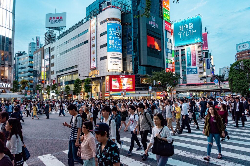 Busy Tokyo Street